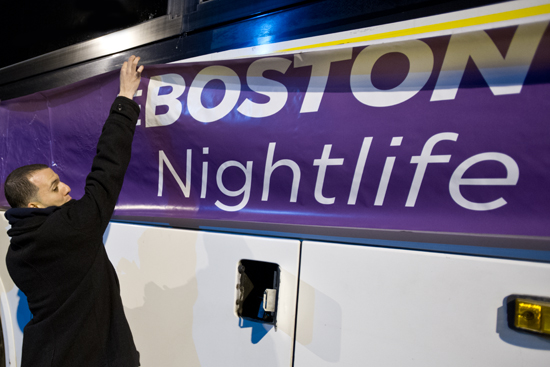 Boston Nightlife Express, college club bus