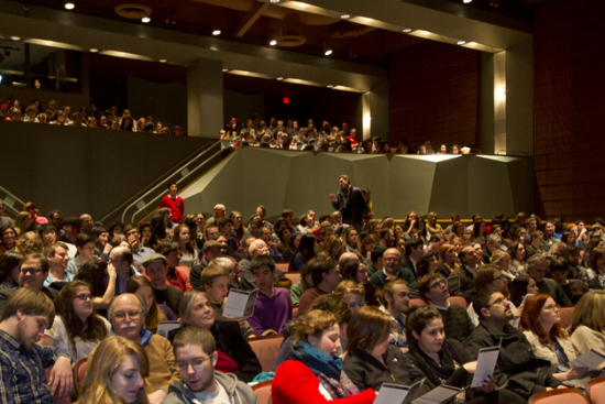 Redstone Film Festival The packed house at the Redstone Film Festival, Boston University.