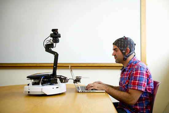 Robotic interfacing, EEG cap, Boston University Neuromorphics Lab, robotics, artificial intelligence
