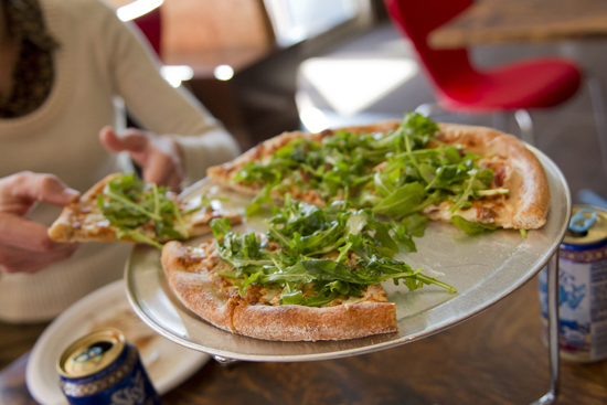 Bianca pizza at Ecco Pizzeria, Allston, MA, Boston pizza, Boston restaurants