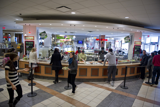 Loose Leafs, GSU food court Loose Leafs, certified green restaurant at George Sherman Union GSU food court, Boston University