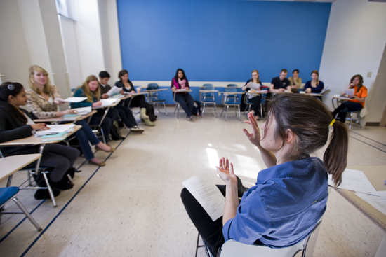 Tory Sampson and ASL interpreter Janine Sirignano Tory Sampson and ASL interpreter Janine Sirignano, Boston University deaf college student community, ASL