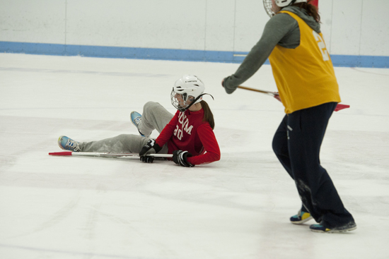 Boston University BU intramural broomball