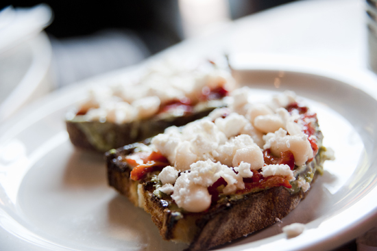 goat cheese bruschetta at Picco Italian bistro, South End, Boston, where to eat in Boston, Italian restaurants in Boston