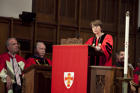 Judge Sandra L. Lynch, Boston University commencement 2012 baccalaureate service at Marsh Chapel