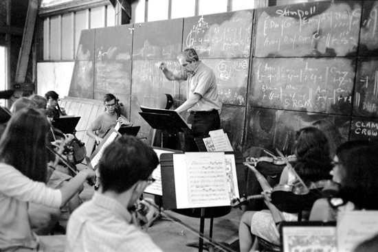 Roman Totenberg conducting at Tanglewood BUTI Roman Totenberg, Boston University College of Fine Arts CFA, Tanglewood BUTI
