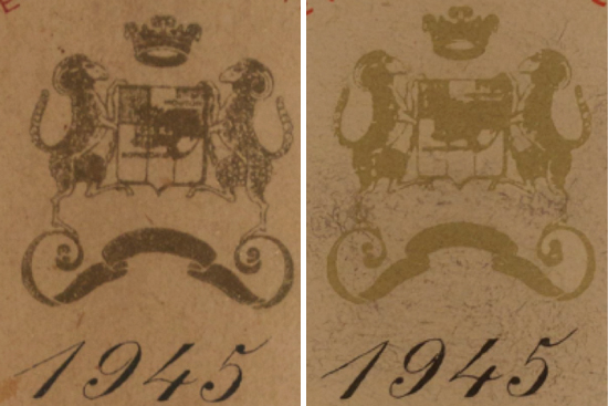 Wine label comparison, real vs fake Wine label comparison, real vs fake, wine authentication, wine fraud