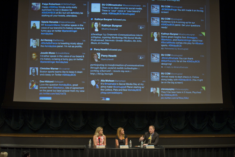 Mashable third annual Social Media Day, Boston University College of Communication COM, Meghan Ryan, Christy Berkery, Peter Stringer