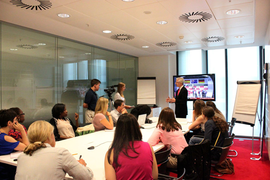 BU News Service London Olympics 2012, BBC BU News Service team training at BBC, London Olympics 2012 news coverage, Bosotn University College of Communication, BU Study Abroad