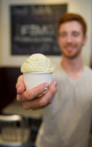 FoMu alternative dairy free ice cream and cafe in Allston Brighton, frozen yogurt froyo in Boston