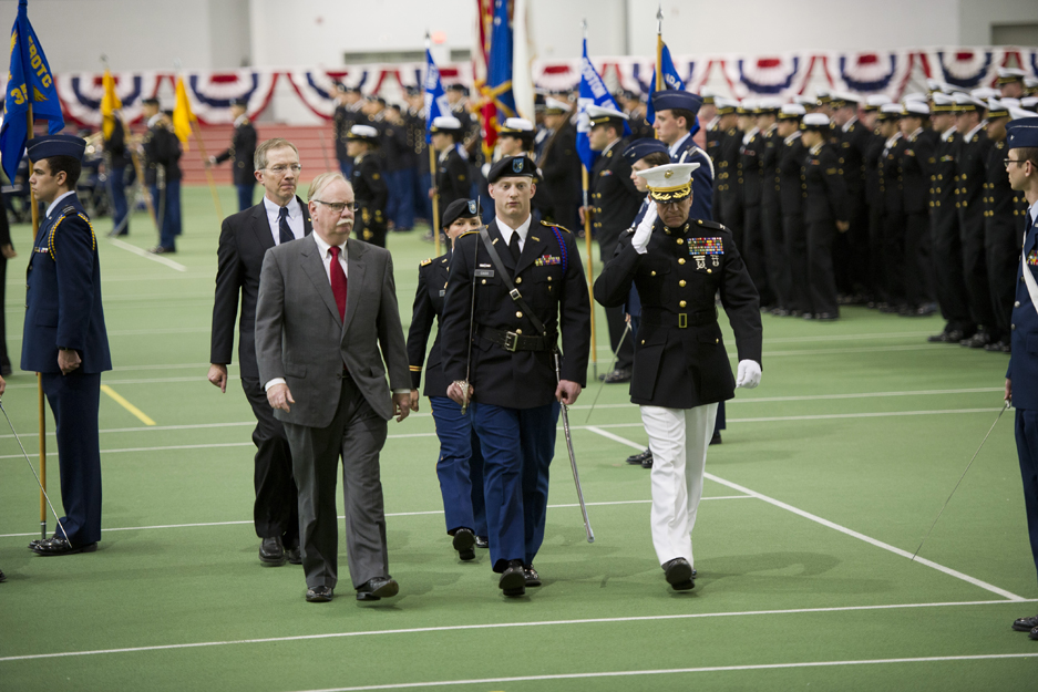 Boston University BU ROTC, Division of Military Education Joint-Service Presidential Review ceremony