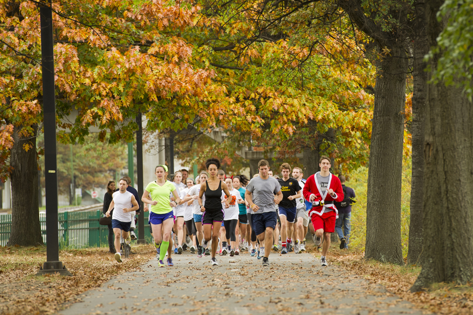 Boston University BU, annual trick or trot 5k, charles river storrow drive, halloween run, physical therapy fair