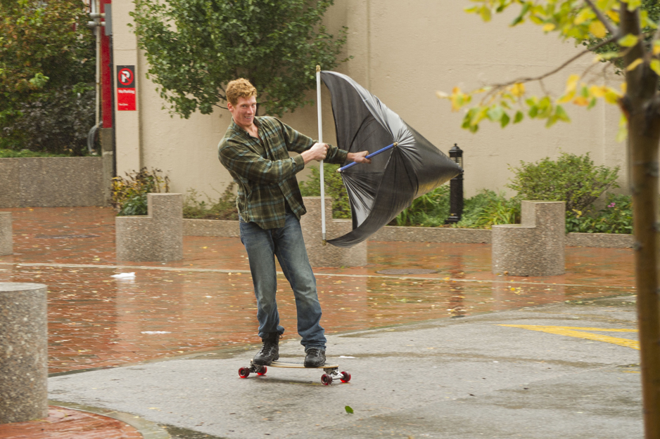 windskating skateboard sail, hurricane Sandy