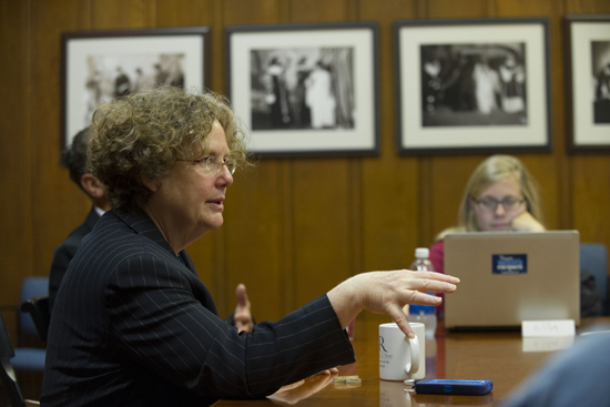 Dean of Arts & Sciences and professor of political science Virginia Sapiro Boston University BU, political science course Election Campaign Practicum, professor Virginia Sapiro dean of Arts & Sciences, politics, campaign 2012 Mitt Romney Barack Obama