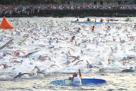 Kona Ironman Triathlon swim Woodrow Freese, Ironman Triathlon Kona Hawaii, Boston University BU associate director of residence life reslife