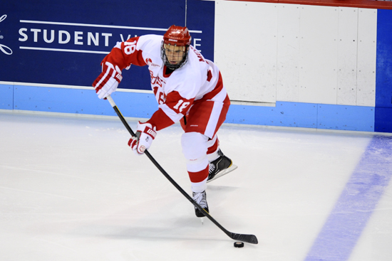 Wade Megan, captain Boston University BU Terriers men's ice hockey team