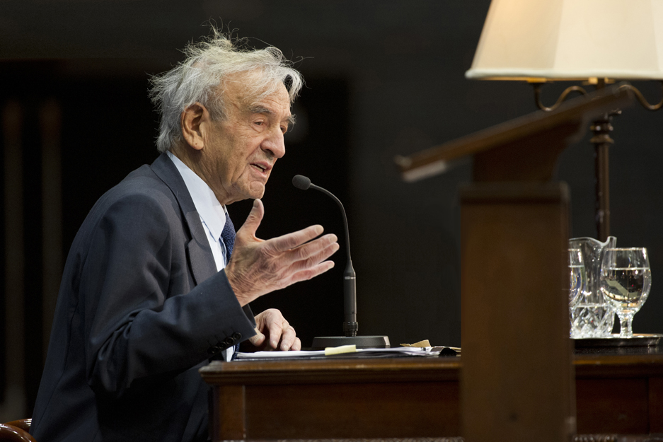 professor nobel laureate author holocaust survivor Elie Wiesel, lecture series In Contemporary Writings Open Heart, fascination with Jewish tales