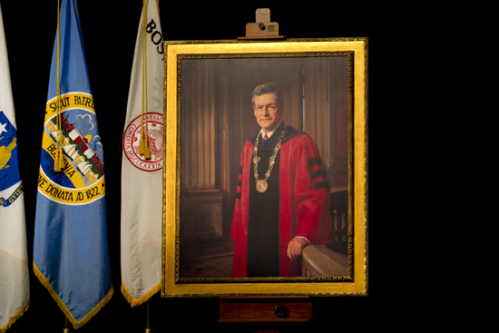 Portrait of Boston University president emeritus John Silber