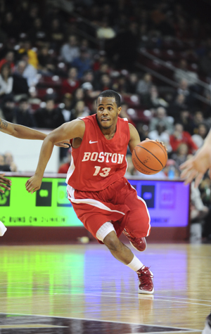 D.J. Irving, Co-Captain, 2012 Boston University BU Terriers men's basketball team