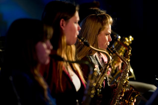 Boston University BU Central, jazz jam session, BU big band, alto saxophone