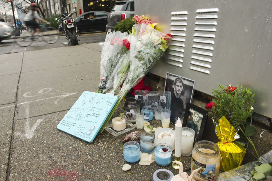 Boston University BU, tragic bike death, Christopher Weigl memorial