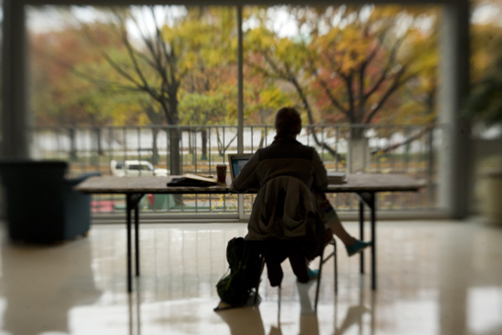 Boston University BU, sunrise yoga, stress reduction finals week