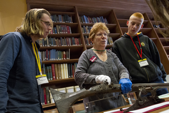 Massachusetts Historical Society, art curator Anne Bentley Boston Universitu BU, College of Arts and Sciences CAS, history class, professor James Johnson, King Philip War, Massachusetts Historical Society