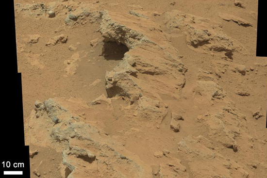 Mars Curiosity rover, streambed Picture of streambed on planet Mars, Curiosity rover, NASA Jet Propulsion Laboratory JPL