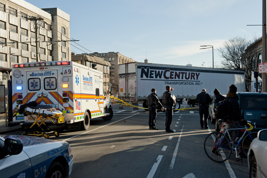 Bicycle Bike crash accident on Commonwealth Avenue