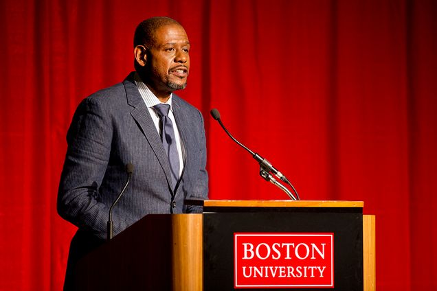 Boston University BU, Martin Luther King Jr Leadership Lecture, Academy Award Winning Actor Director Producer and Humanitarian Forest Whitaker