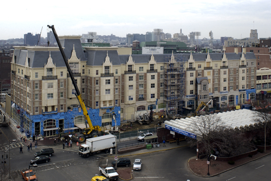 Hotel Commonwealth construction 2004, Kenmore Square Boston