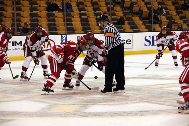 Beanpot Tournament 2013 consolation game, Mike Moran Boston University BU Terriers men's ice hockey