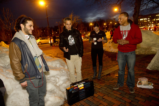 Boston University Hip-Hop cypher Boston University Hip-Hop student club Wednesday night cypher on George Sherman Union GSU Plaza