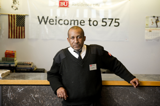 Isiah Willis, Boston University BU ResLife residential life dormitory studen residence security guard
