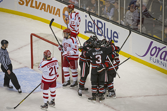 Boston University BU, men's hockey, Beanpot, BU Terriers vs Northeastern Huskies
