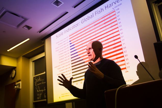 Boston University BU,  environmental analysis and policy class, Cutler Cleveland 