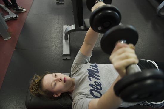 Boston University BU, womens weight lifting class, instructor Dan Zaltz, research psychology Andrea Mercurio