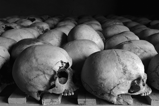 Rwanda genocide, skulls Skulls of 1994 Rwanda genocide victims