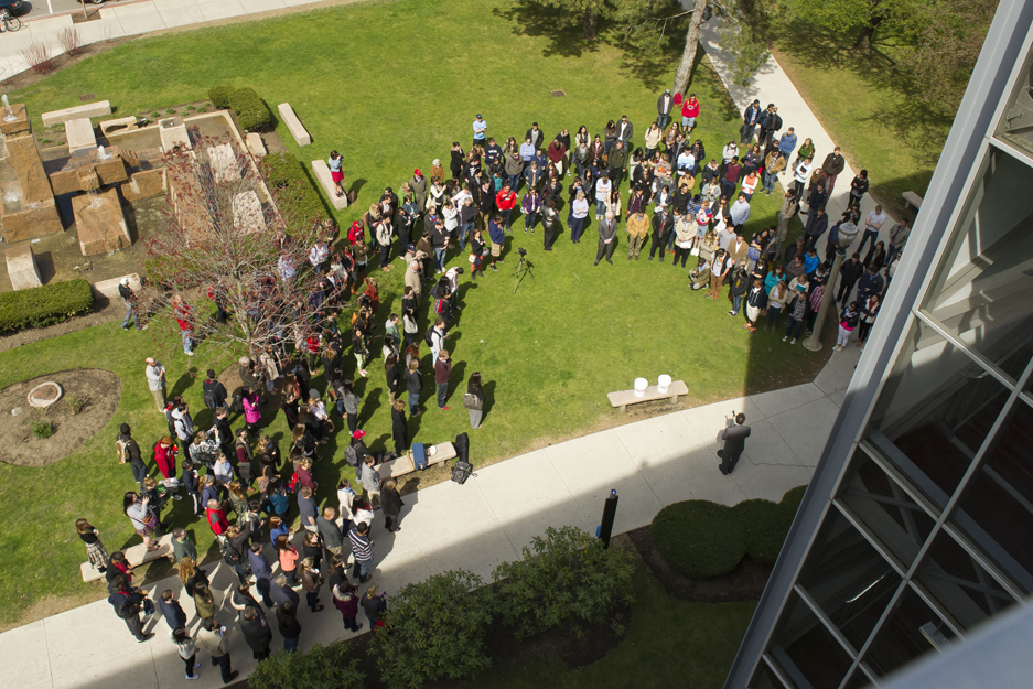 Boston University BU, College of Communication, moment of silence marathon bombin victims, Lu Lingzi remembered