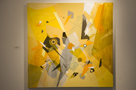 Yellow Midnight with Scale System (2011), Dannielle Tegeder Boston University BU, Sherman Gallery, College of Fine Arts CFA, Simultaneity exhibition, visual arts, curator Gabriel Phipps