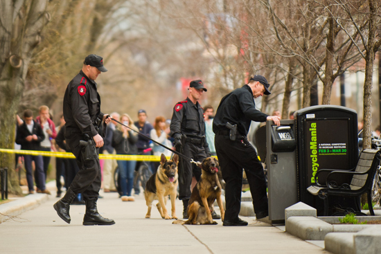 Boston University campus security, Boston Marathon bombing