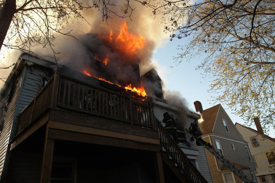 Allston Fire, Linden Street, Boston Fire Department