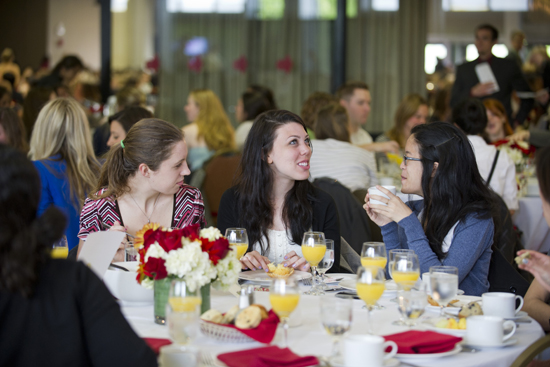 Senior Breakfast Boston University BU, senior breakfast, President Robert Brown, commencement class of 2013, metcalf ballroom, george sherman union