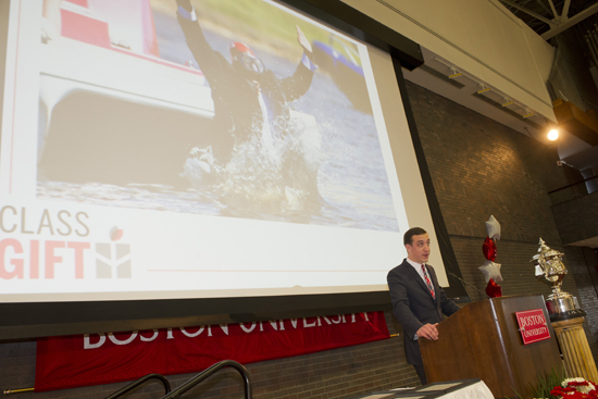 BU Senior Breakfast 2013, Mike DeFilippis Class Gift Campaign chair Mike DeFilippis, Boston University BU Senior Breakfast 2013, Boston University Class of 2013