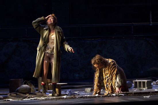 Skin of Our Teeth, Eliza Fichter, Lorne Batman Boston University BU, College of Fine Arts CFA, Skin of Our Teeth, Hampton Fluker, Eliza Fichter, Lorne Batman, BU Theatre, acting performance