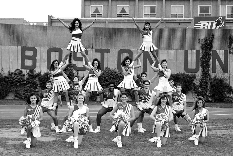 Boston University BU, Nickerson Field, terriers, cheerleading