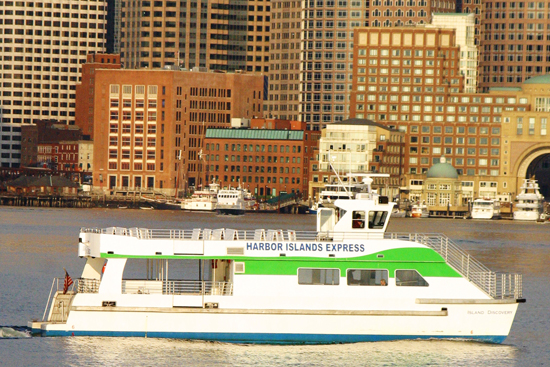 Boston's Best Cruises Boston Harbor Islands ferry, Georges Island, Spectacle Isalnd