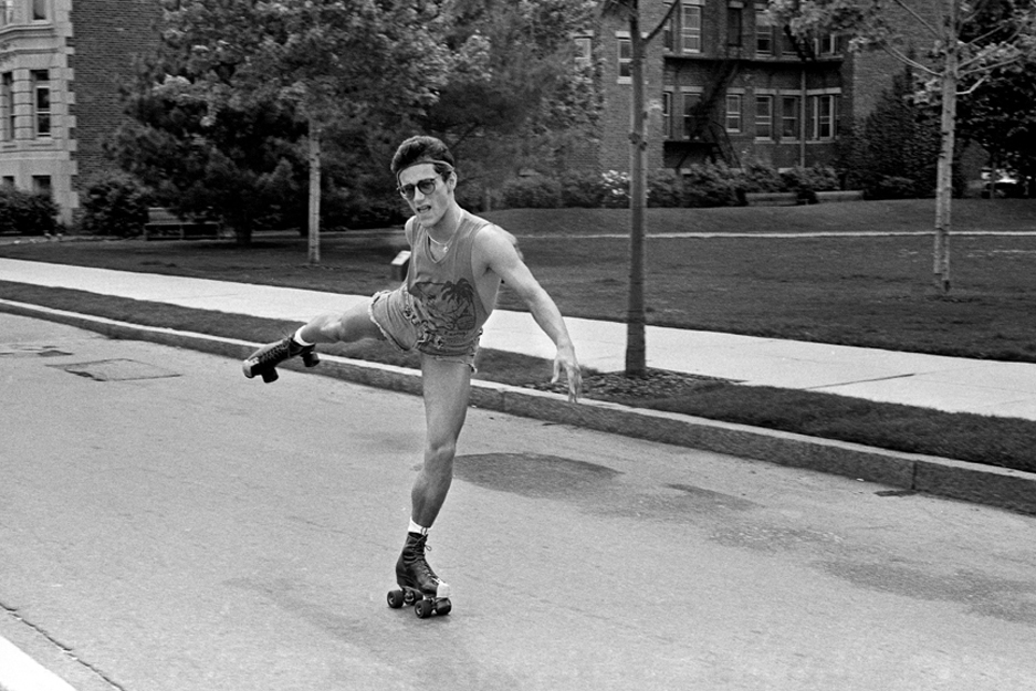 Boston University BU, Bay State Road, flashdance, from the archive photography, roller skater 