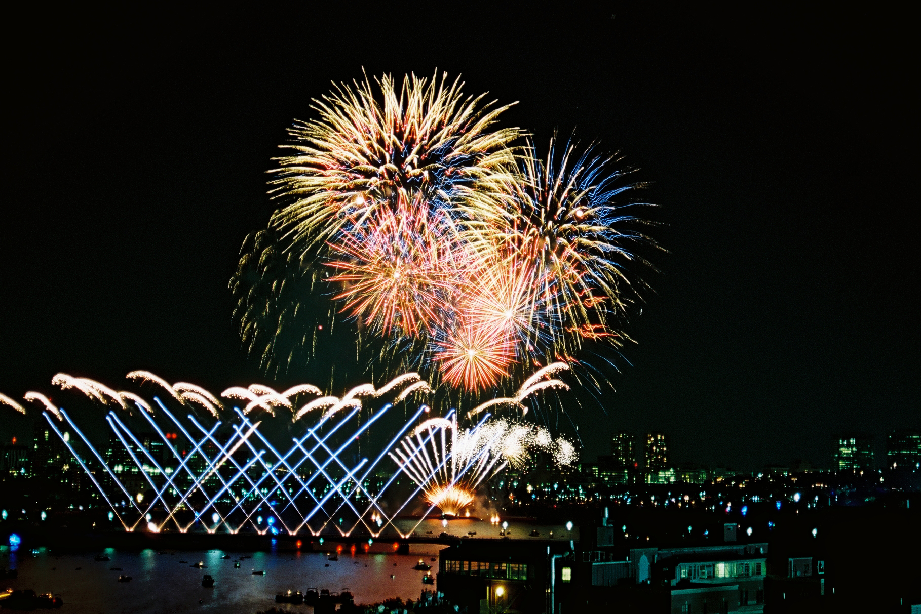 Boston University BU, fourth of july fireworks celebration, Boston Pops, School of Management SMG presidents balcony 