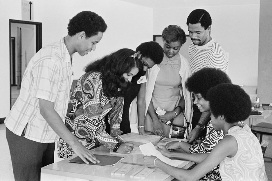 Boston University BU, warren towers, orientation, archive photography 1969